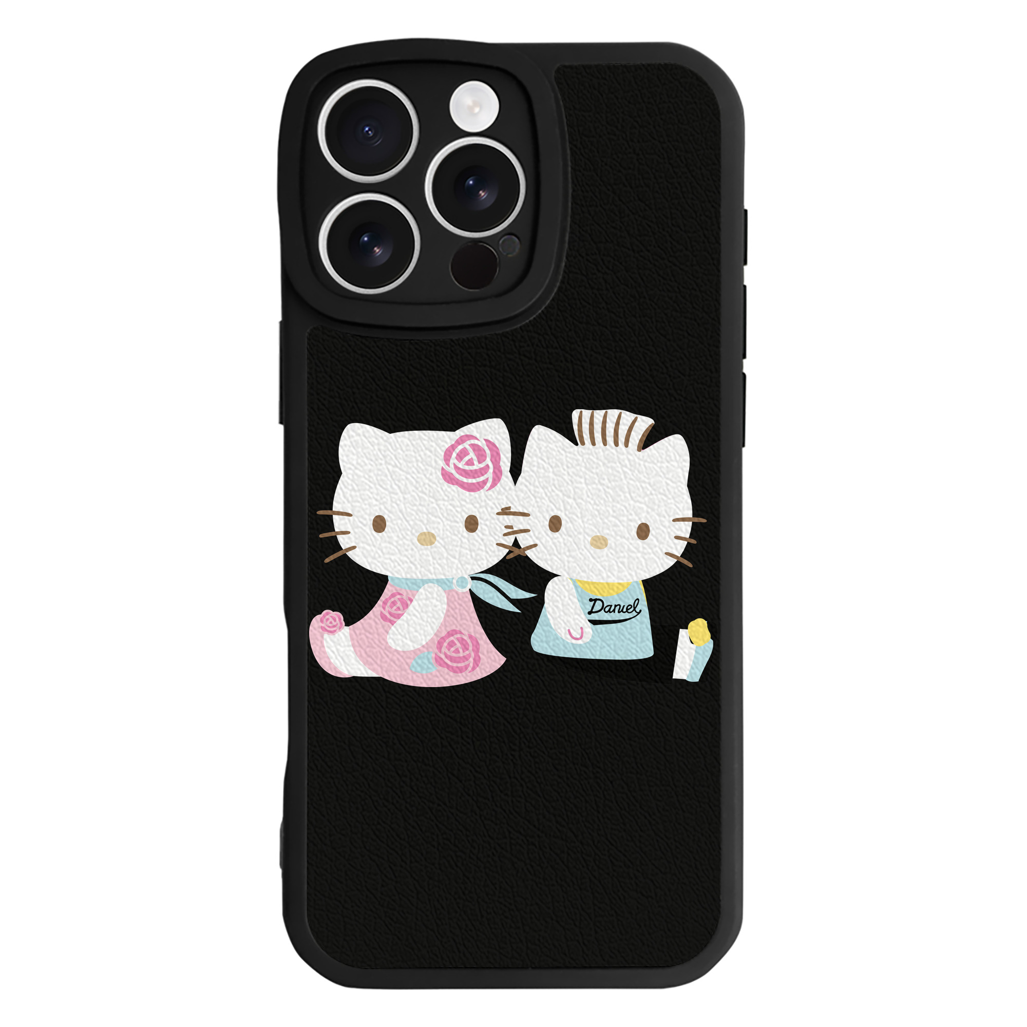 （画像用） Hello Kitty ハローキティ 【iPhone 16シリーズ対応】シリコンスマホケース（レザー調） 材質：シリコン